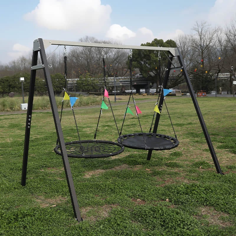子供向けZoshine屋外用金属製ブランコセットを購入 | 庭園遊び用亜鉛